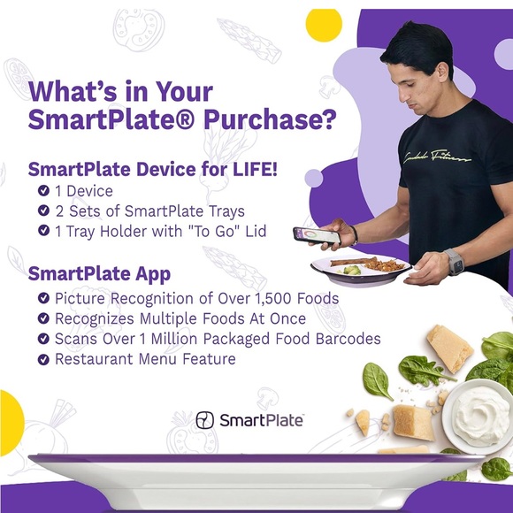 $175 SmartPlate Portion Control Device App Scale Plate Nutritionist Weightloss - Picture 5 of 7